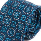 Cass Blue Mac-Inspired Motif Print Tie - Tie Doctor